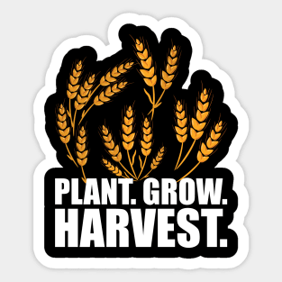 Wheat Farmer - Plant Grow Harvest w Sticker